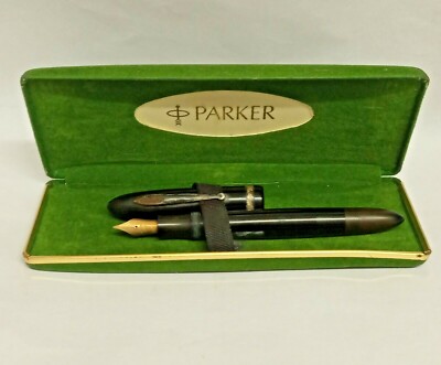 Vintage SCRIBO Füllfederhalter 14k 585 Goldfeder, Danish Olsen Anker Logo für PARKER