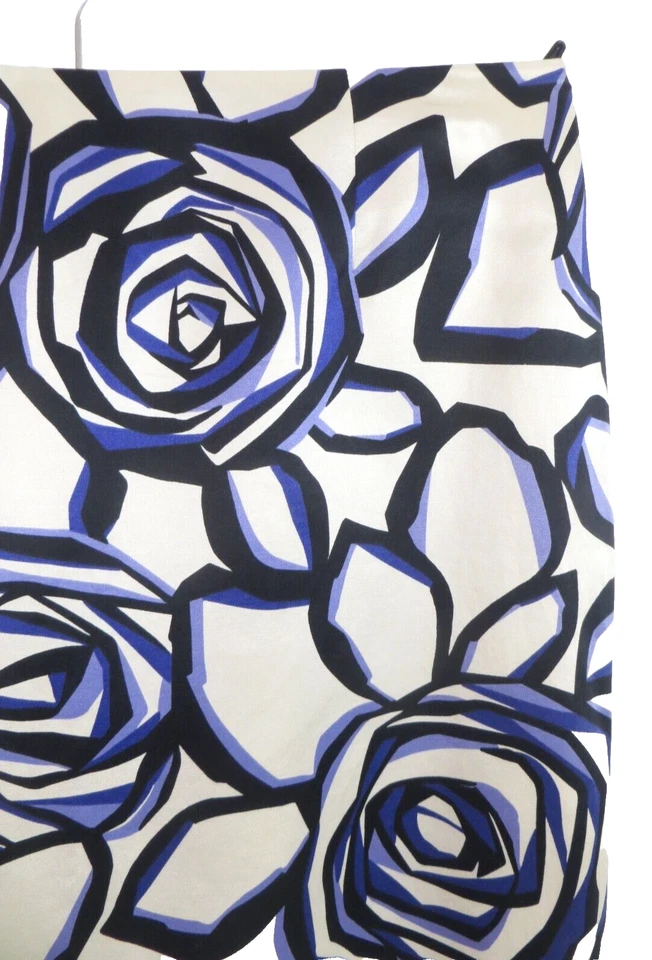 Falda lápiz floral de seda de algodón ligero talla 6 JONES NEW YORK para mujer Foto 4 de 4