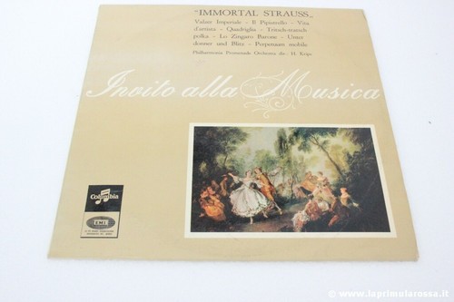 33 GIRI INVITA ALLA MUSICA IMMORTAL STRAUSS QIMX 7031 VINILE LP VINTAGE   - Foto 1 di 2