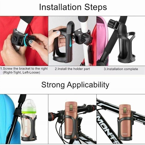 Bike Water Cup Holder 360 Degree Rotation for Flexible and Convenient Mounting - Picture 2 of 17