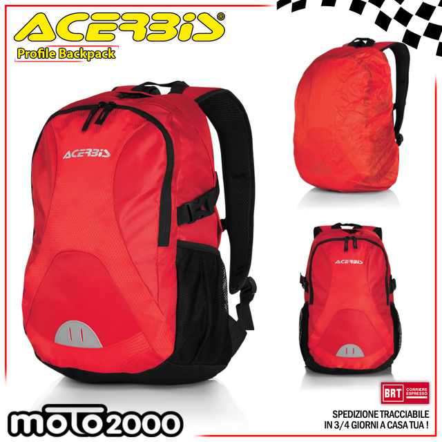 Acerbis 0021572.349 Zainetto Profile Rosso/nero (f3v) | Acquisti Online su  eBay