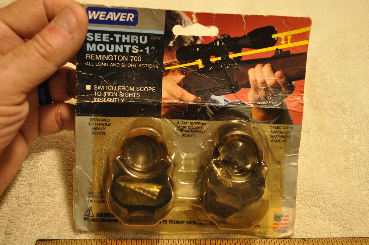 WEAVER□1インチ”SEE-THRU マウントリング□ウィーバー 49712