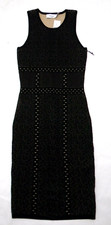 $210 NWT ALI & JAY S Dress Lace Overlay Bodycon Sleeveless Knit Stretchy Black