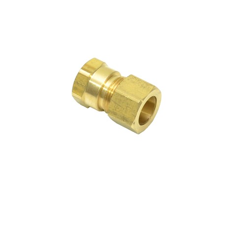 Anderson Metals Lead-Free Brass Compression Inserts 1/2 Inch (Pack Of 10) - For Copper, Plastic & Aluminum Tubing