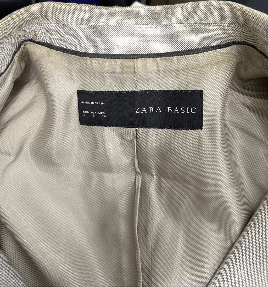 Zara Basic Grey Blazer Size Small - image 9