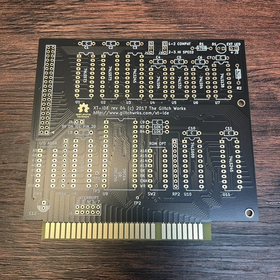 XT-IDE ISA 8-Bit IDE Controller DIY Kit XTIDE Including Bracket & Sockets - Image 2 of 4