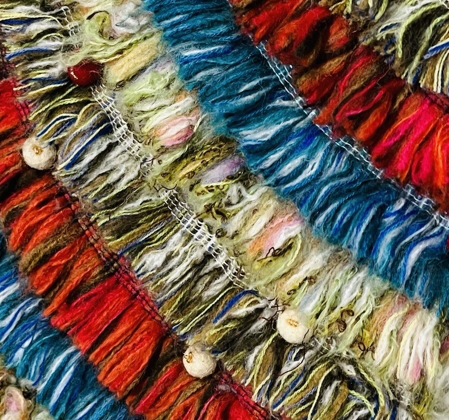 Manta de árbol de Navidad suave con flecos Cynthia Rowley 72" x 50" - RARA Foto 3 de 4