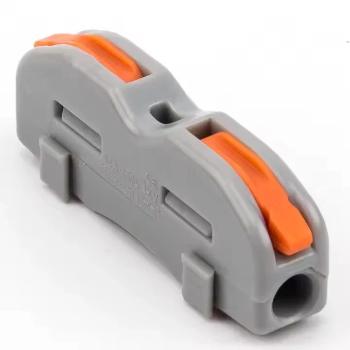 SPRING LEVER TERMINAL BLOCK ELECTRICAL CABLE WIRE CONNECTOR QUICK SPLICE INLINE - Image 3 of 4
