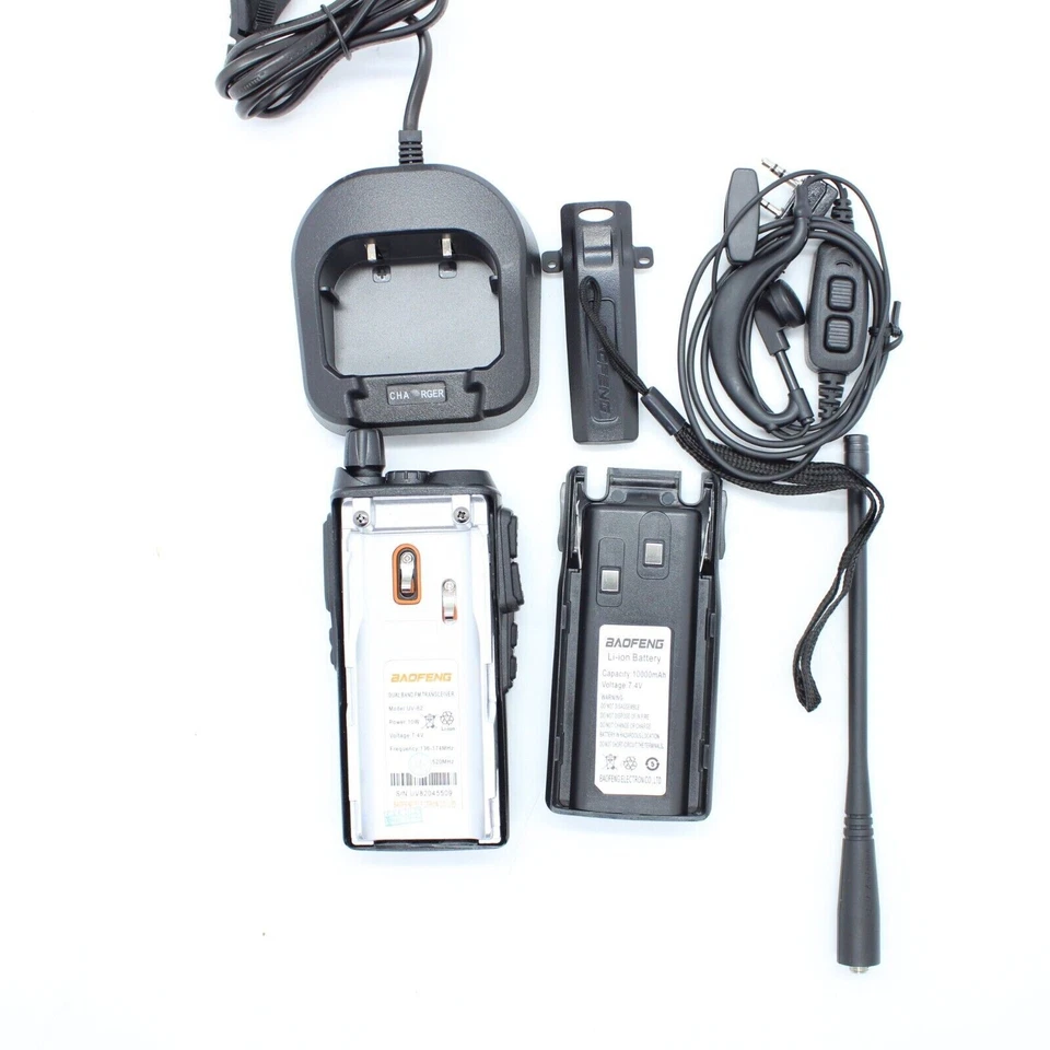 RICETRASMITTENTE BAOFENG 10W POTENTE WALKIE-TALKIE RADIO DUAL BAND dtmf pmr - Immagine 3 di 4