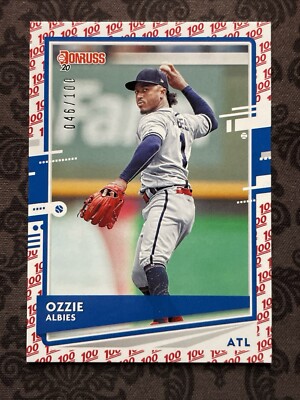 2020 Panini Donruss - Season Stat Line #64 Ozzie Albies /100  