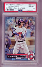 2017 Bowman Chrome Tyler Freeman Sky Blue Refractor RC /399 PSA 10 GEM POP 9