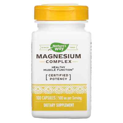 Nature's Way, Magnesium Komplex, 250 mg, 100 Kapseln
