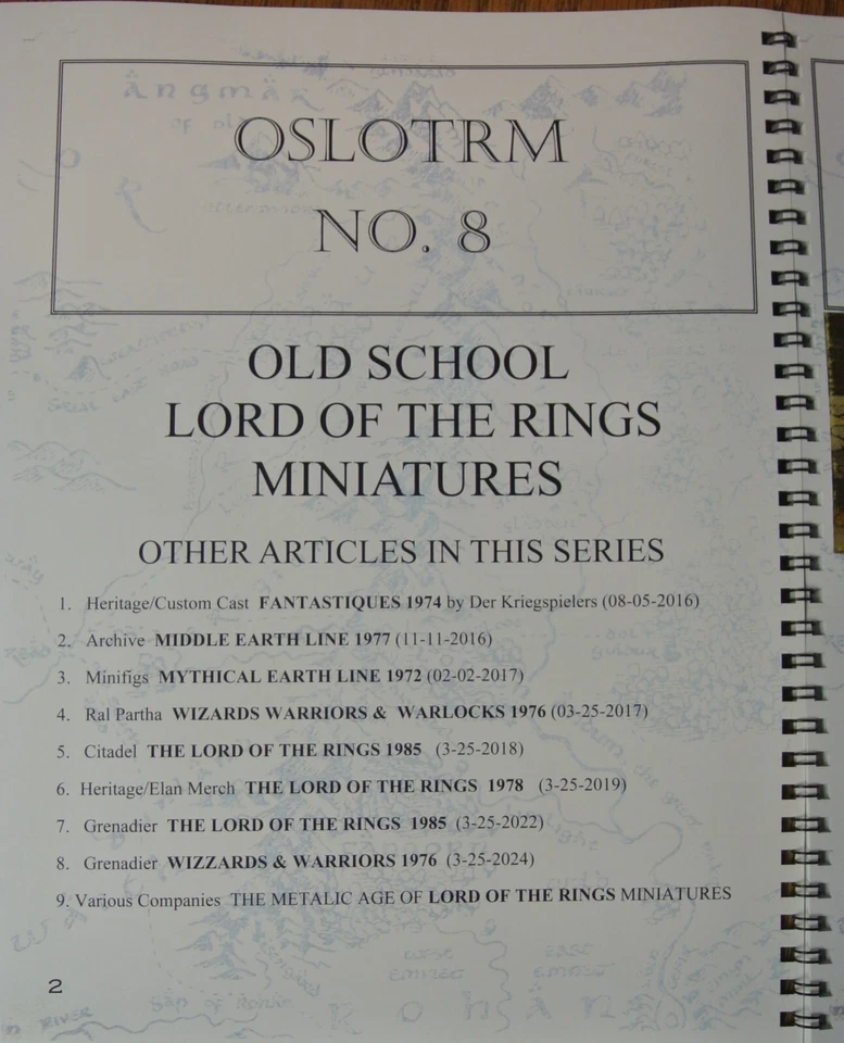 OSLOTRM #8 GRENADIER WIZZARDS & WARRIORS Illustrated book of 25mm figures 1st - Image 3 of 4