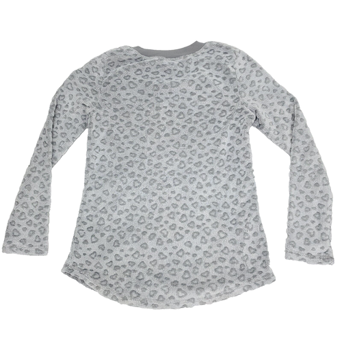 Secret Treasures Sleepwear Pajama Top Shirt Girls Small 4/6 Gray Cat Sweater - Picture 5 of 8
