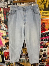 Vtg 90s Light Wash Gitano Tapered Denim Mom Jeans Womens Plus Sz 16 38x29