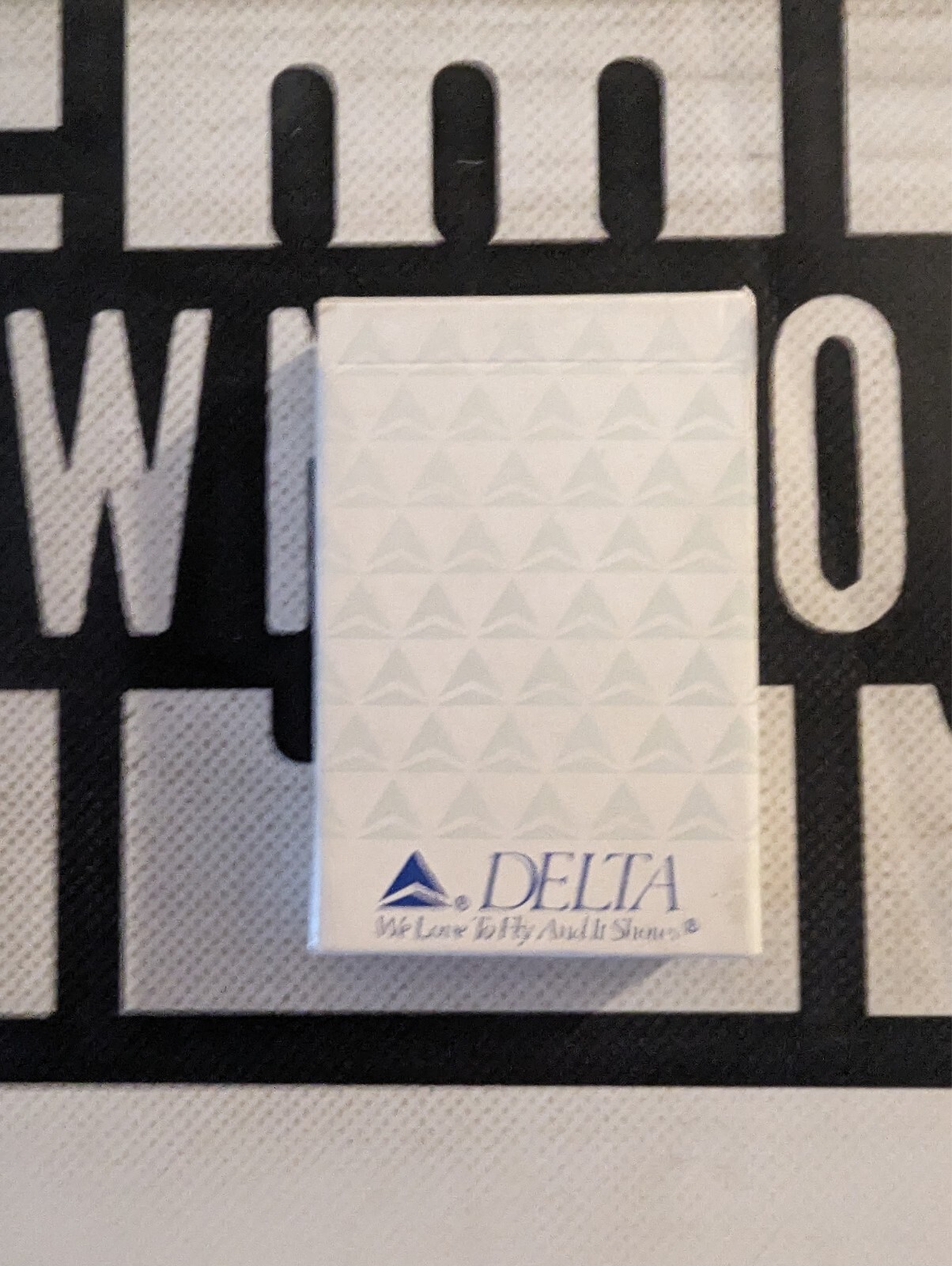 Delta Airlines Plastic Coated Playing Cards - Sealed!
