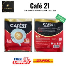 5 Packs 125 Stick Cafe21 2in1 Instant Coffee Mix No Sugar Added Express Ship DHL