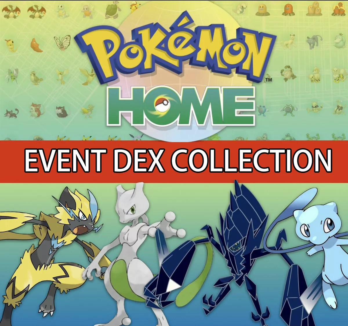 Super Event Dex Collection 887 Gen 1-7 Living Dex Pokemon HOME