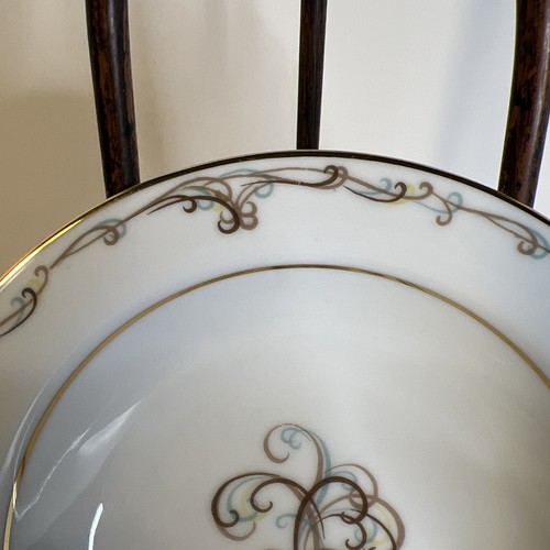 Noritake Esteem 5404 Japan Fruit Berry Bowls (Set of 2) Brown Scroll 5 5/8" DD2 - Picture 5 of 8