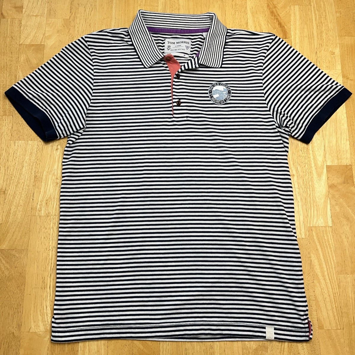 【美品】St.Andrews メンズゴルフウェア　TOM MORRIS Tom Morris Old Course St Andrews Golf Polo Shirt Mens Medium