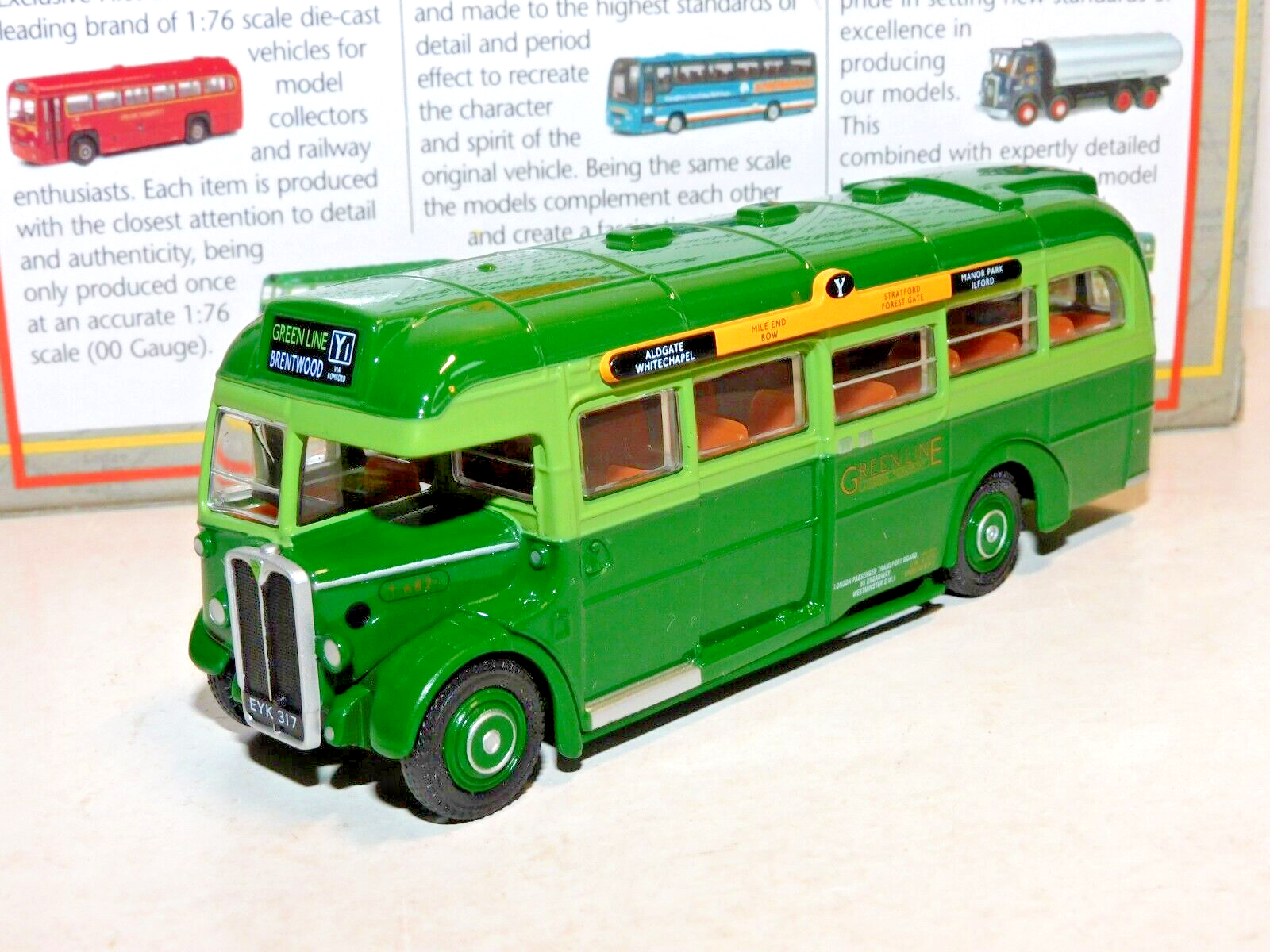 EFE AEC REGAL 10T10 GREENLINE ROUTE Y1 BRENTWOOD 1/76 29903 LT MUSEUM