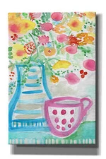 Epic Graffiti 'Create Wine' by Linda Woods, Giclee Canvas Wall Art