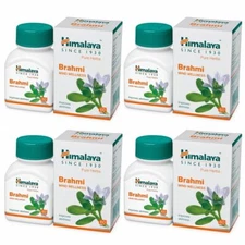 4 Packs X Himalaya BRAHMI 60 Tablets | Free Shipping