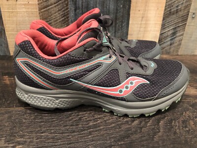 Women s Saucony Cohesion 11 Gray/Aqua/Pink Running Shoes Sz 8