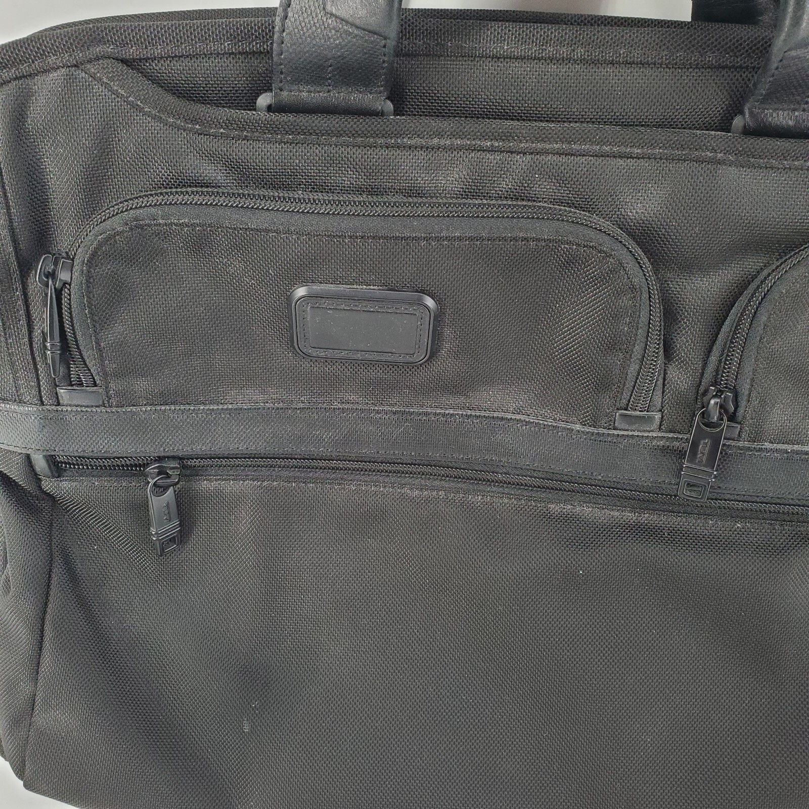 Tumi Black Laptop Briefcase Business Bag Black Nylon … Gem