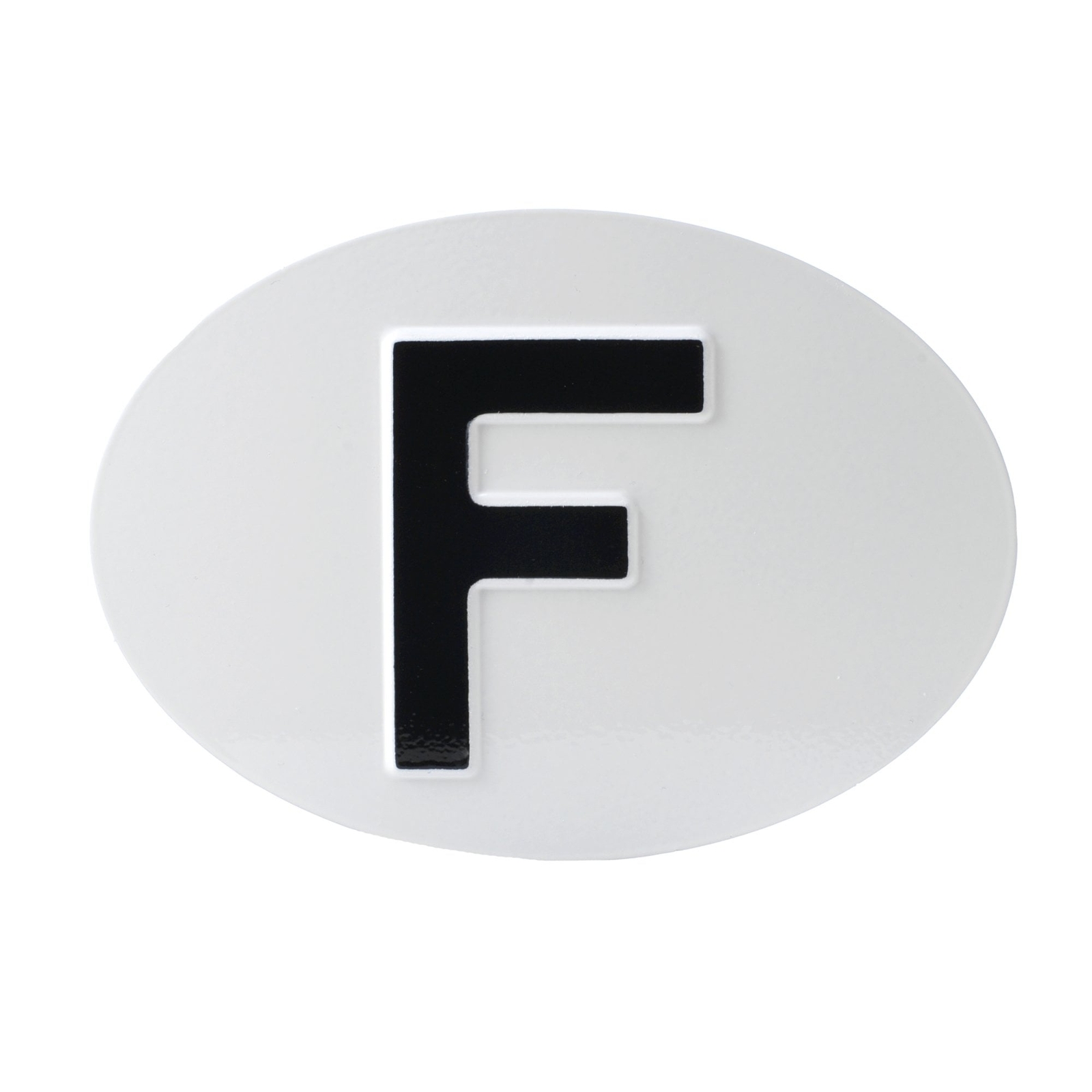 Jepson F (France) Country ID Plate for Classic Car WHITE & BLACK