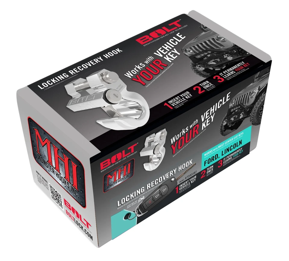 BOLT 7040482 Locking Recovery Hook for 2021-2023 Ford F-150 - Image 2 of 4