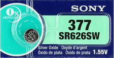 1 PC SONY WATCH BATTERY 377 SR626SW SILVER OXIDE 1.55V EXP 12 2029 USA SELLER