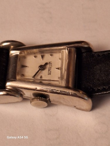 Vintage Lecoultre Aristocrat Grasshopper Watch Ladies White 10k GF Back Working - Picture 11 of 15