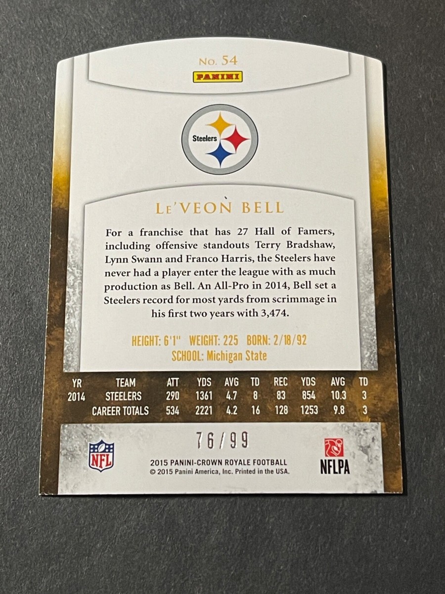 2015 Crown Royale Gold Le'Veon Bell /99 | eBay