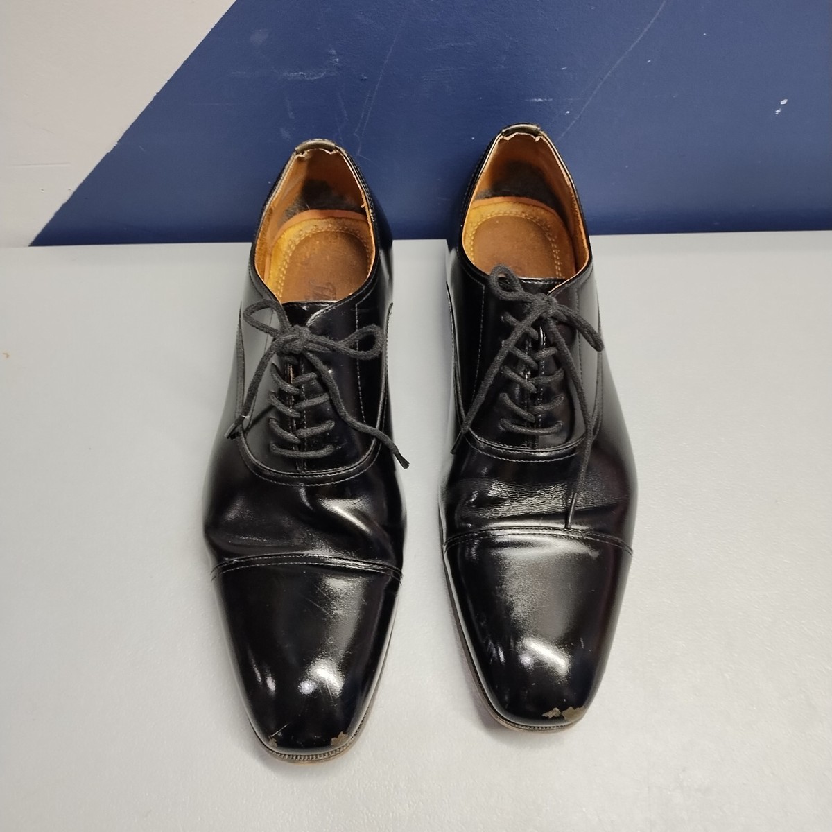 Florsheim Francisco Oxford Dress Shoes Men Size 11 Black Comfort Cap Toe Lace Up Florsheim Francisco Cap-Toe Oxfords, Black | Dress Shoes  main image 2