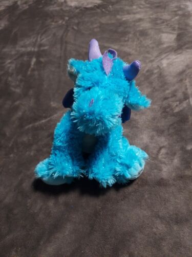 Shining Stars Blue Dragon Plush Stuffed Animal Toy 8.5" Tall - Picture 1 of 10