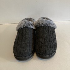 BOBS by Skechers Charcoal Gray Slipper Women's 7.5