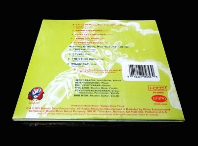 Grateful Dead Dave's Picks 14 2015 Bonus Disc CD Academy Of Music 1972 NYC 4-CD