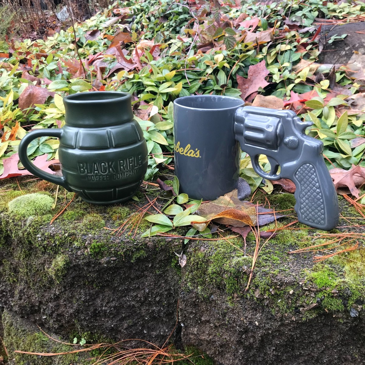 Cabelas Gun Mug & Black Rifle Coffee Company Grenade Mug Set | eBay