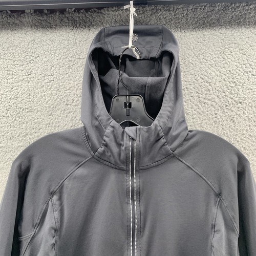 Athleta Half Mile Hoodie Full Zip leichte Daumenlöcher Eingrifftaschen geraut M - Bild 8 von 15