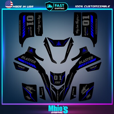 Yamaha Yfs200 Blaster ATV Full Graphics Kit - Complete Sticker Set