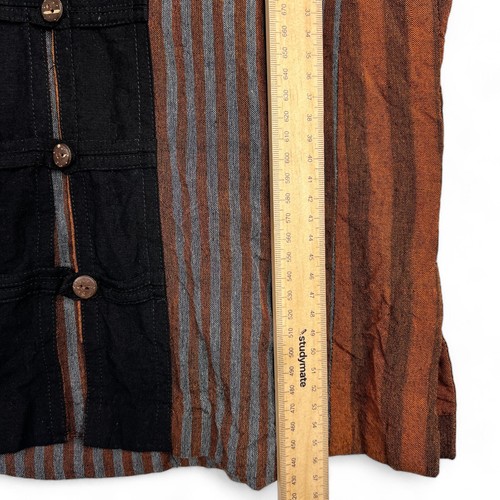 Barbara Samson Hand-Dyed Pure Cotton Shirt Petites Boho Hippie Festival Earthy - Picture 8 of 8