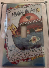 Noah's Noah Ark Animal Religious Switch Plate Art Light Cover New
