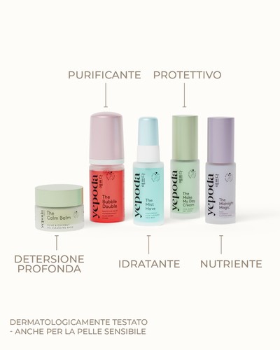 Lo Starter Set K-Beauty Mini set Yepoda prova di bellezza coreana - 5 prodotti - Foto 4 di 8