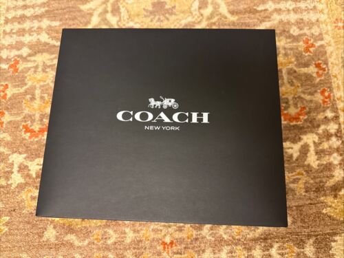 Coach Black Gift Box 12”x10”x4.5 Small Handbag Simplex Box New