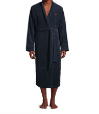 BARBOUR LACHLAN COTTON ROBE MSRP 170 in Navy GREAT REVIEWS