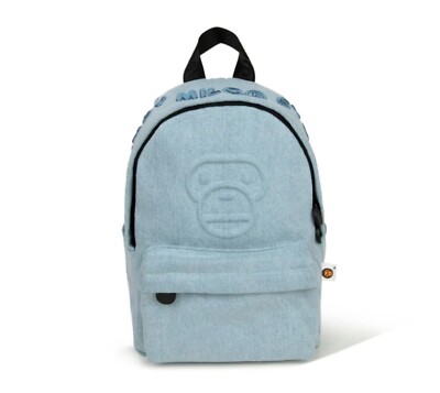 A BATHING APE BABY MILO DENIM MINI BAGPACK LIGHTINDI AL20-189-312