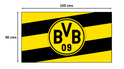 Bandiera della città di Dortmund, Renania Settentrionale-Vestfalia | Stampa dal design unico | Made in EU (90 x 150 cm