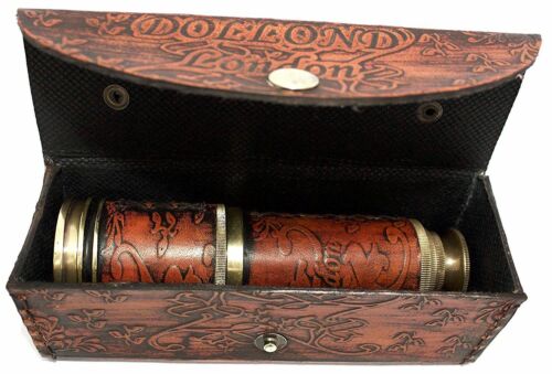 Brass Nautical Spyglass Telescope Antique Vintage Maritime Pirate Marine Scope - Picture 2 of 4