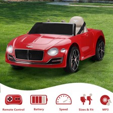 12V Kids Ride on Car Battery Powered Electric Toys Bentley Licensed with Remote
